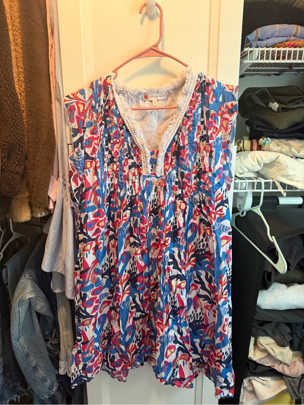 Jude Connally Cotton Midi Dress size Medium